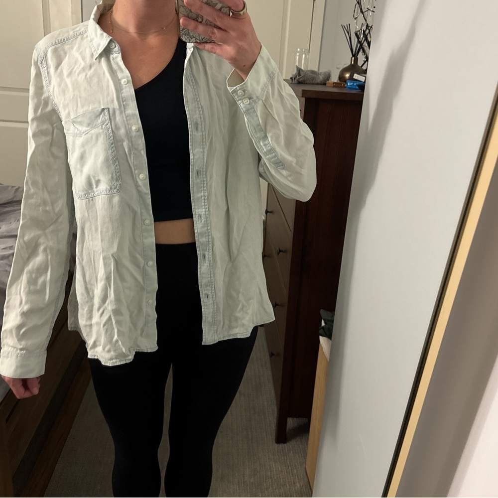 Express Women's Light Blue Utility Jacket